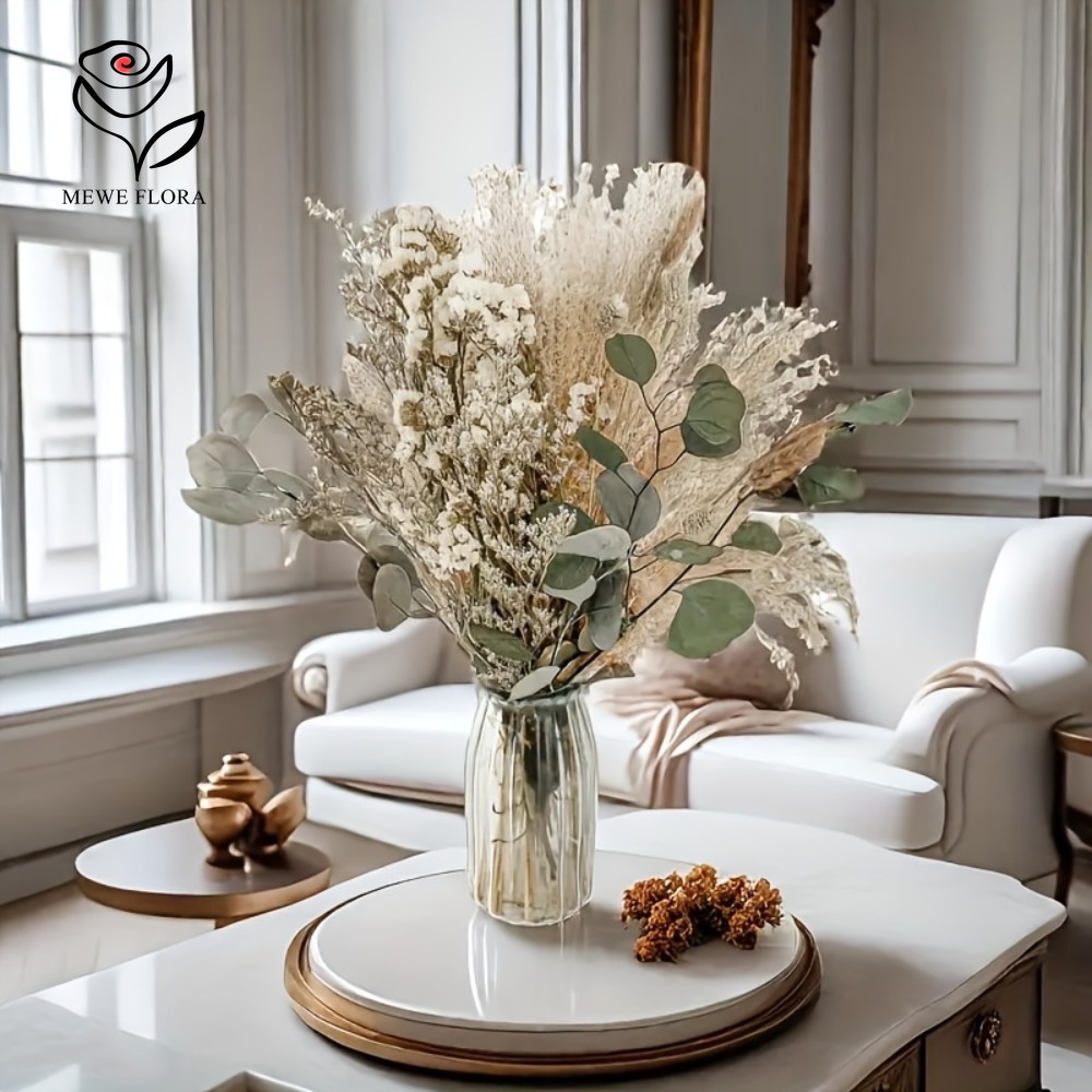 باقة الزهور المجففة الطبيعية ا - مراجعة Dried Pampas Bundle وسعره