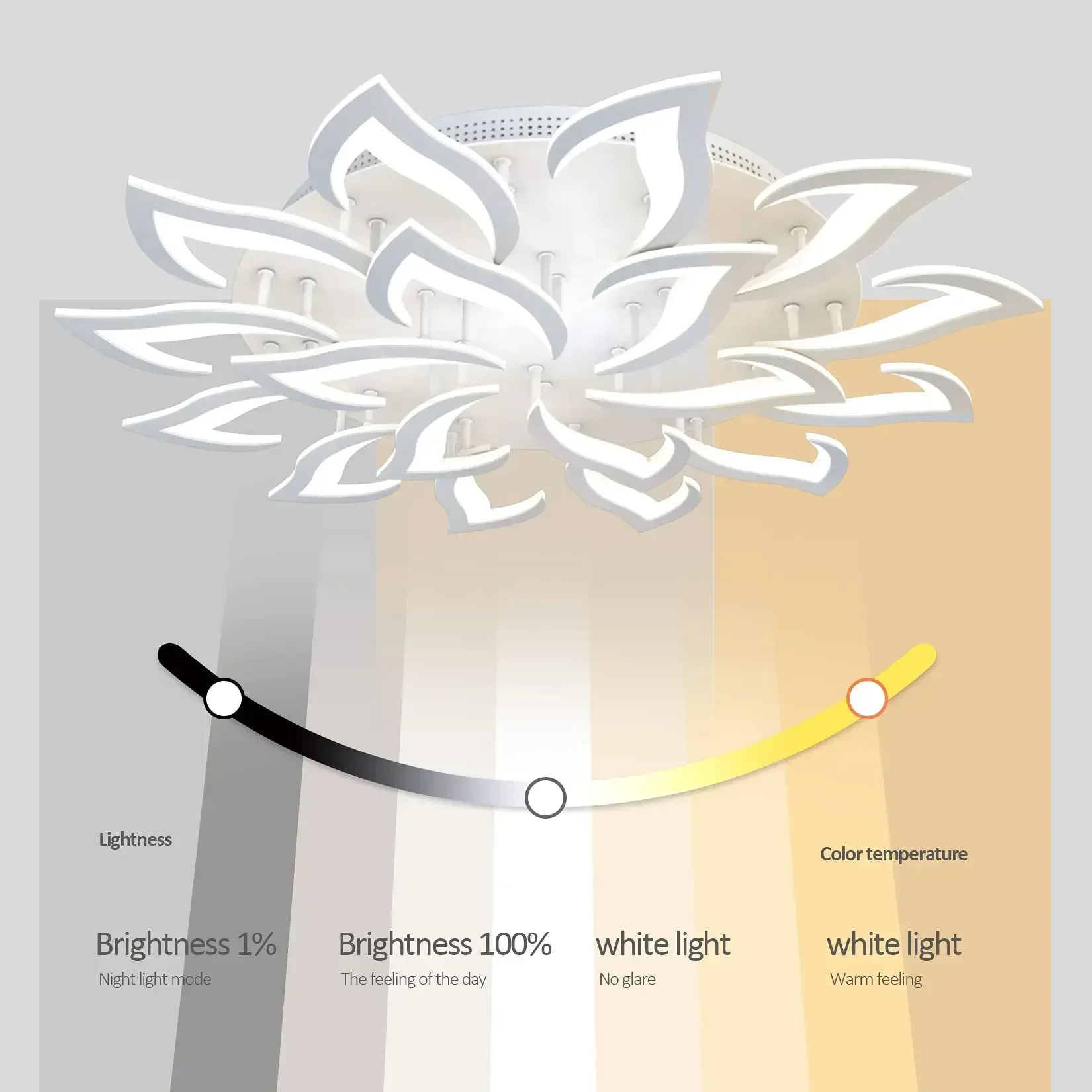 مصمم LED البتلة الثريا غرفة ال - مراجعة Interior Design Elements وسعره