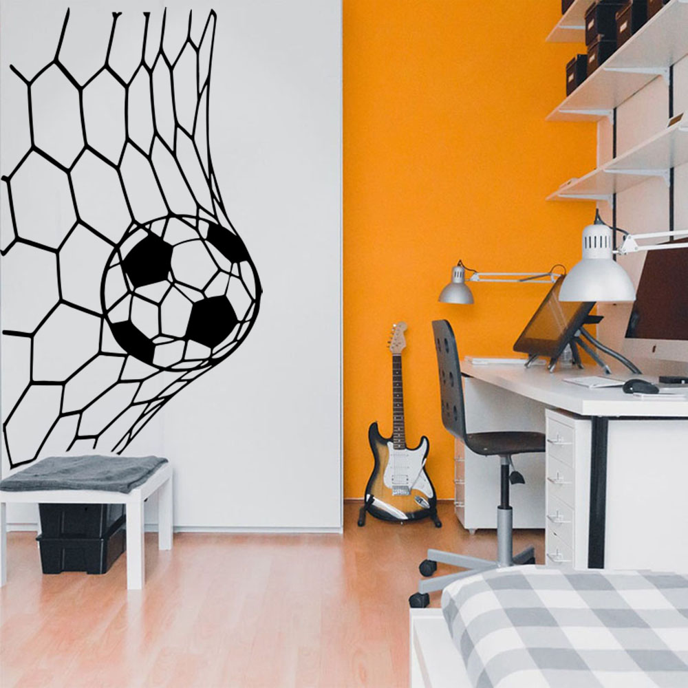 ملصق حائط شبكي كبير من Soceer  - مراجعة Interior Design School وسعره