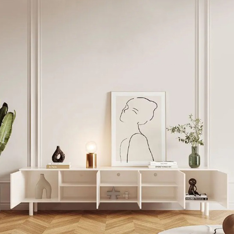 حامل تلفاز أبيض فاخر، تخزين أن - مراجعة Interior Design Tv Room وسعره