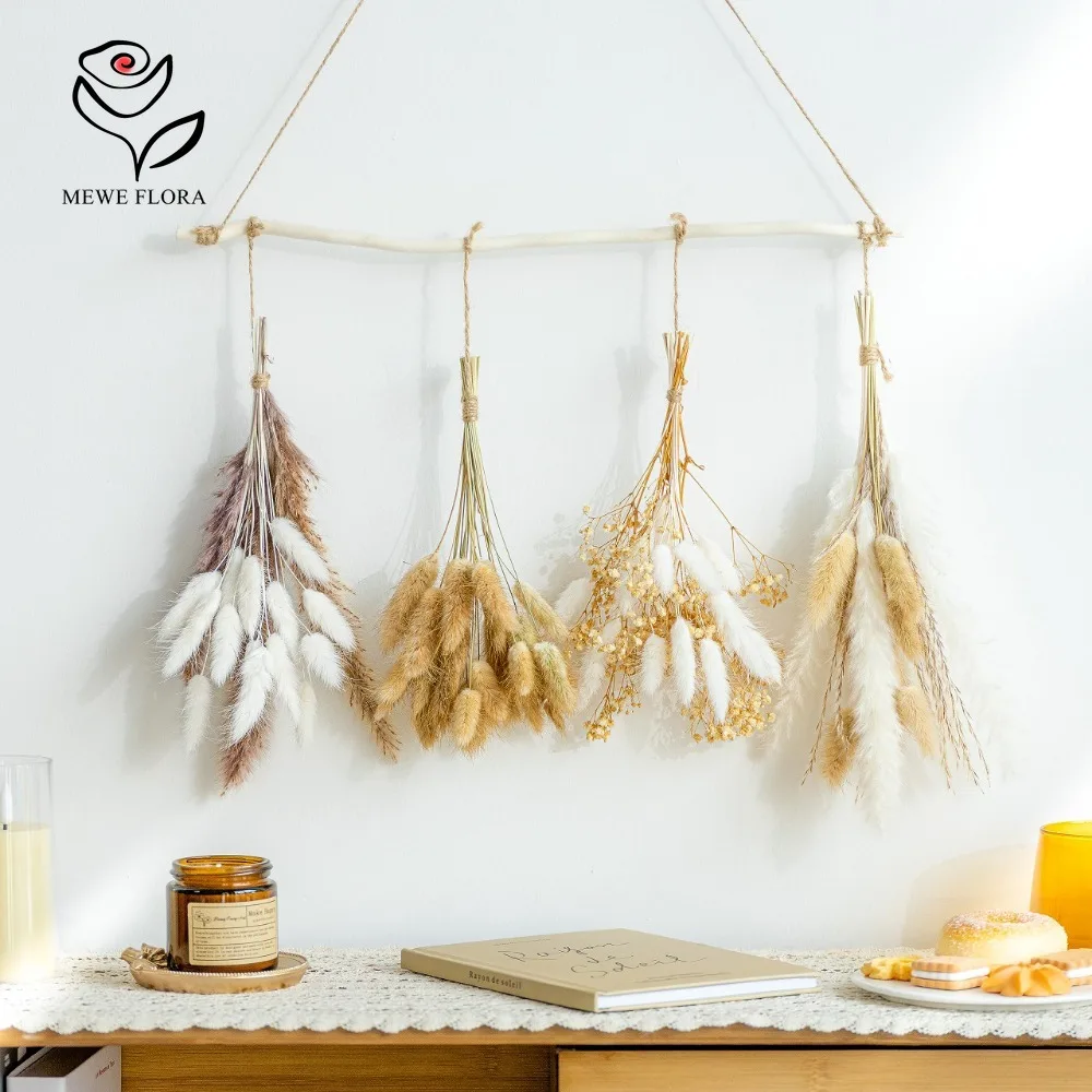 القصب الطبيعي Pampas العشب مزي - مراجعة Dried Pampas Bundle وسعره