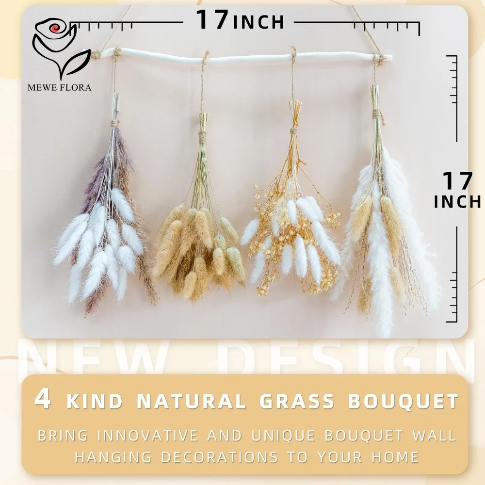 القصب الطبيعي Pampas العشب مزي - مراجعة Dried Pampas Bundle وسعره