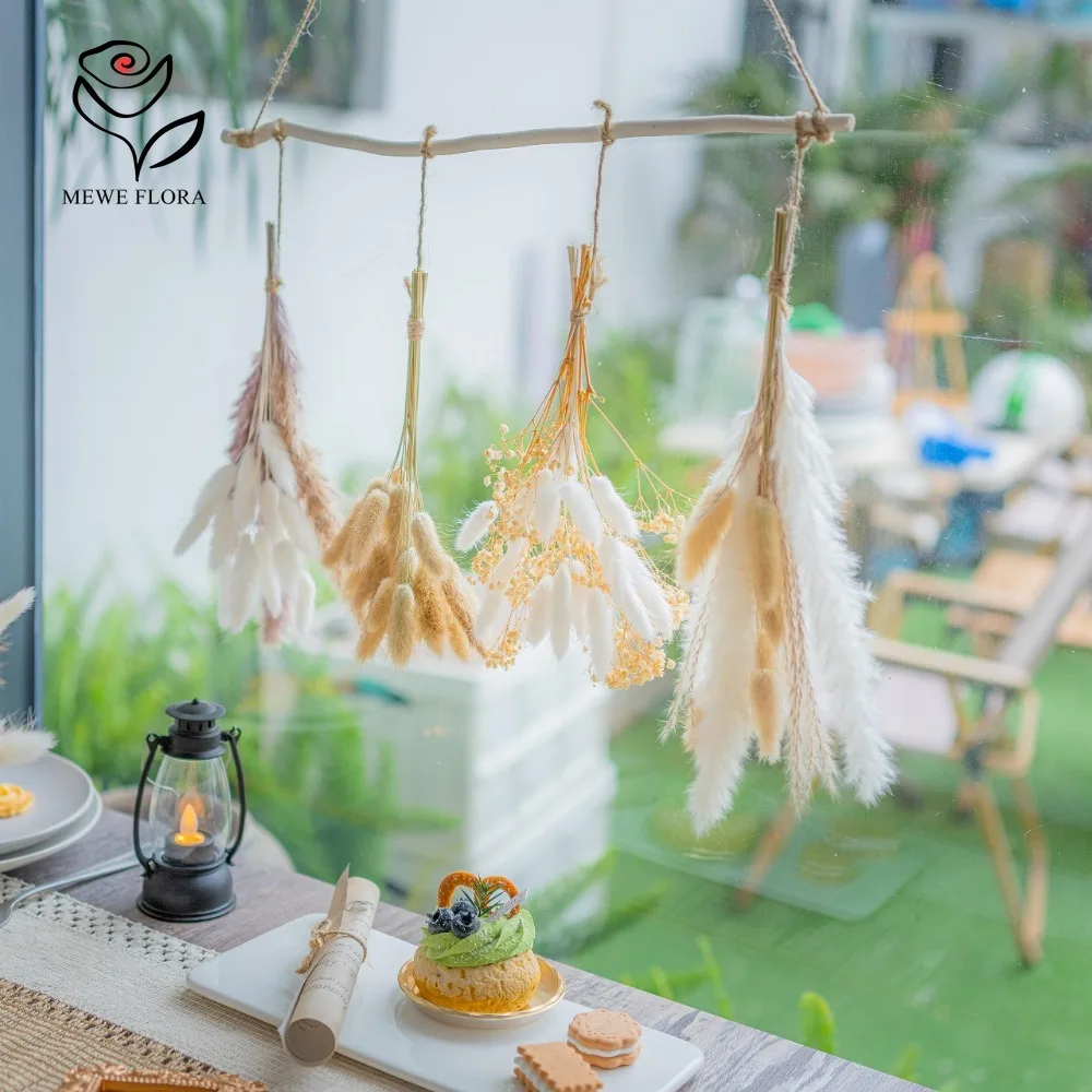 القصب الطبيعي Pampas العشب مزي - مراجعة Dried Pampas Bundle وسعره