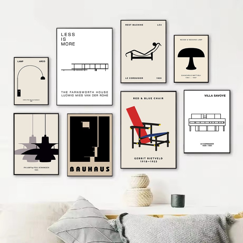 لوحة فنية كلاسيكية لتصميم منزل - مراجعة Interior Design Poster وسعره