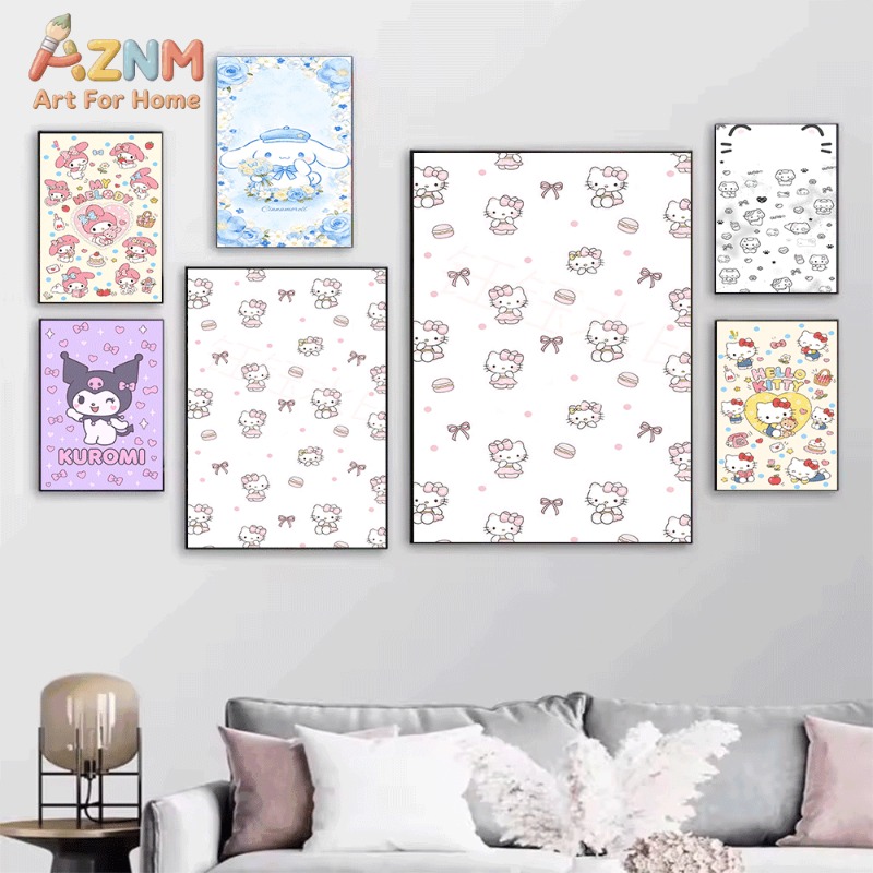 لوحة فنية قماشية من سانريو ماي - مراجعة Interior Design Poster وسعره